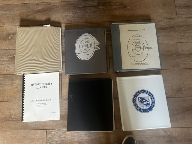 Hypnotic INduction and suggestions compiled notebooks and manuals