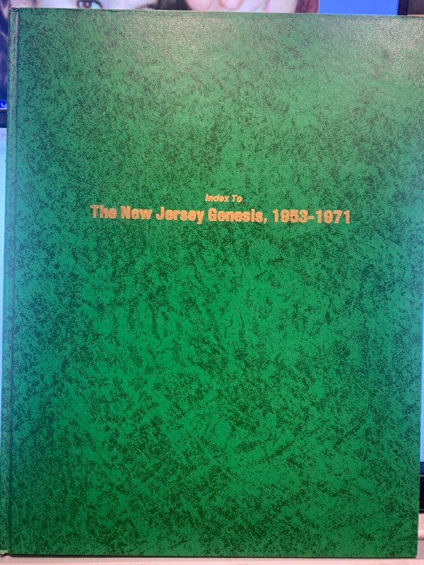 Index To The New Jersey Genesis, 1953-1971