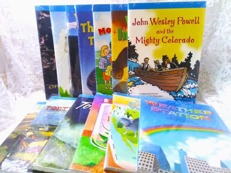 Homeschool Reading Books ~ 4th Grade Harcourt ~ Lot Of 13 NEW