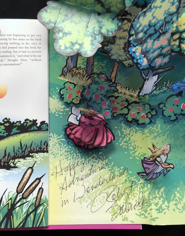 Robert Sabuda SIGNED AUTOGRAPHED Alice’s Adventures in Wonderland HC Pop-Up NEW