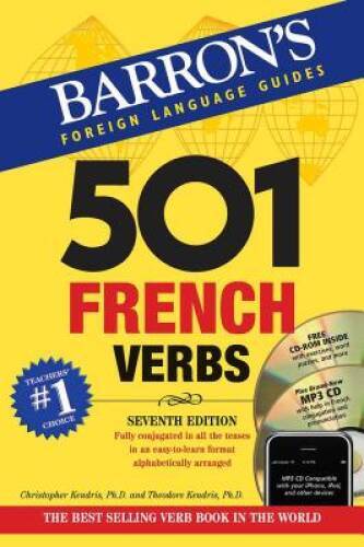 501 French Verbs: with CD-ROM and MP3 CD (501 Verb Series) – VERY GOOD