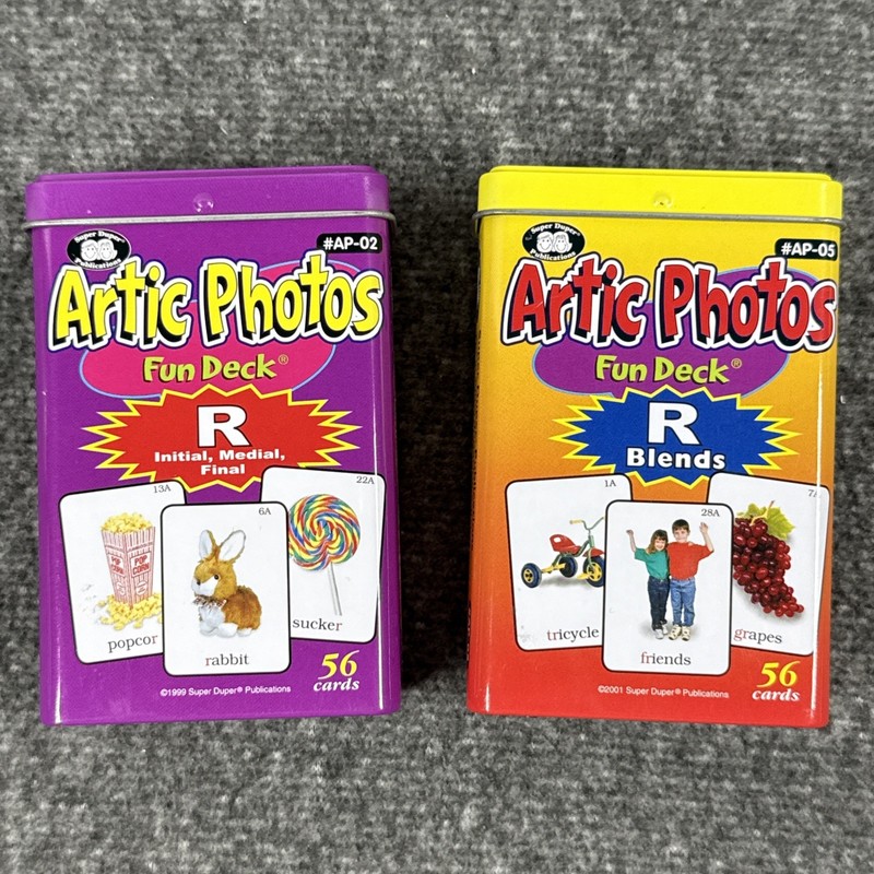 Super Duper Articulation Artic Photos Fun Deck R Lot of 2 by Sharon Webber