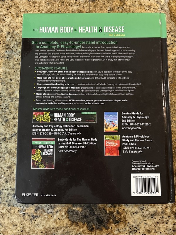 The Human Body in Health and Disease: 7th Edition 2018 Elsevier Hardcover gallery
