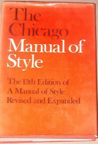 The Chicago Manual of Style: For- University of Chicag, 9780226103907, hardcover