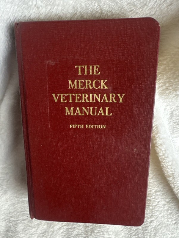 VTG 1979 The Merck Veterinary Manual 5th Edition Hardback Diagnosis & Therapy