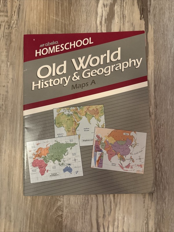 NEW – A Beka Homeschool Old World History & Geography REVIEW MAPS A Grade 5