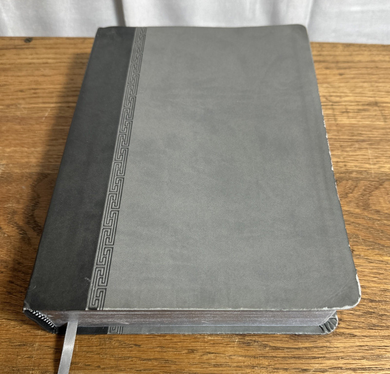 The Jeremiah Study Bible, NIV: (Gray W/ Burnished Edges) Leatherluxe Worthy