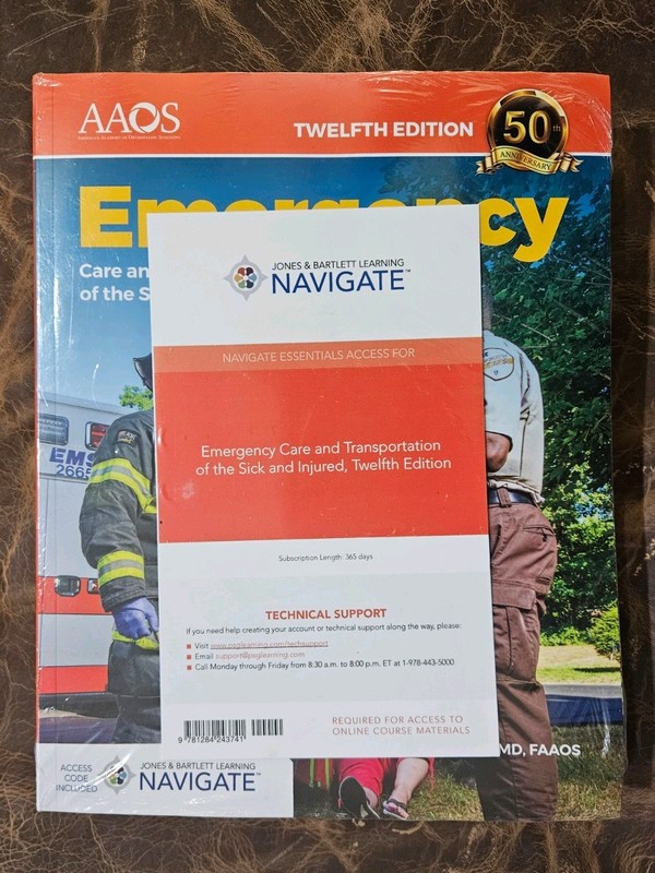 Emergency Care and Transportation of the Sick & Injured 12th Edition NEW