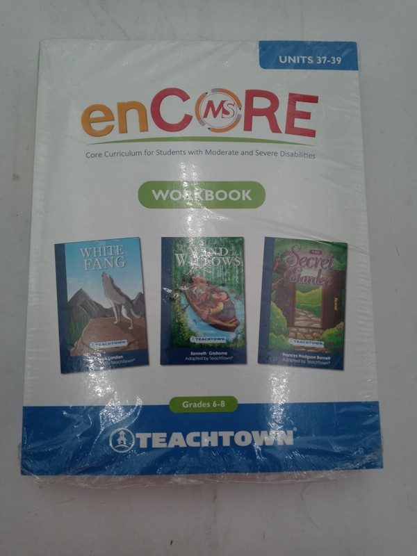 Teachtown enCore Core Curriculum for Students Workbook Gr 6-8 Units 37-39