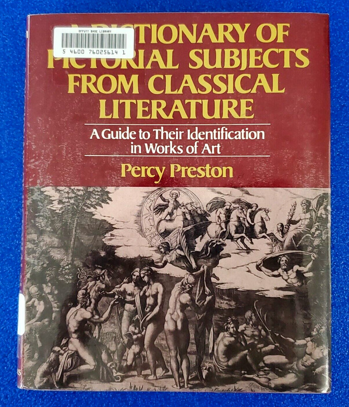 A DICTIONARY OF FICTIONAL SUBJECTS FROM CLASSICAL LITERATURE HARDCOVER
