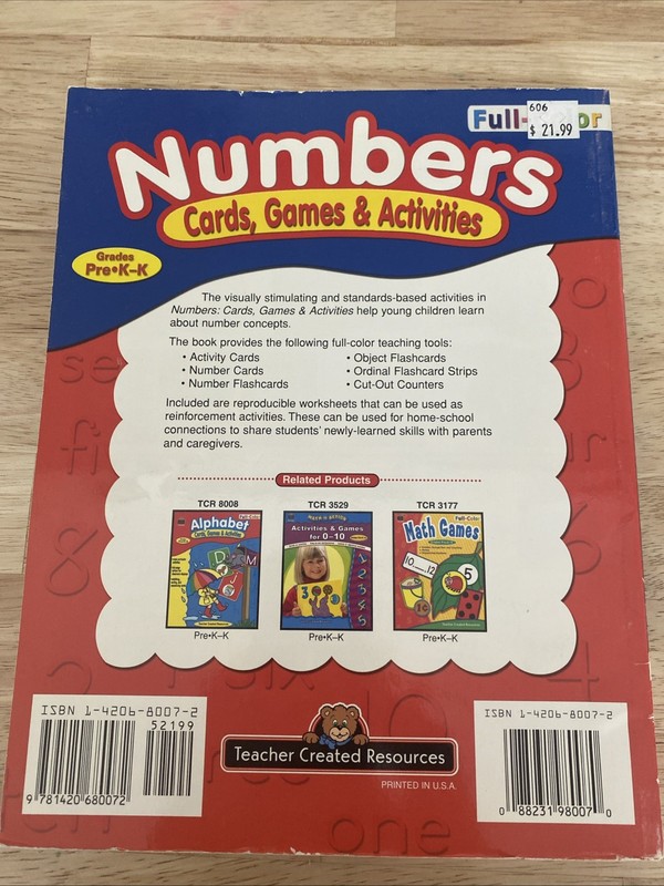 Full-Color Cards, Games and Activities Numbers by Tracy Edmonds gallery