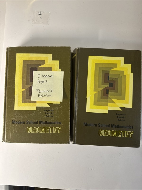Geometry Modern School Mathematics Jurgensen Dolciani, Teacher + Student set