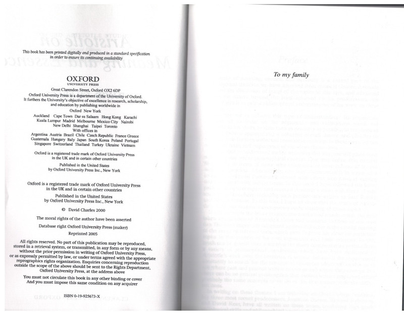 Aristotle on Meaning and Essence by David Charles (PB, 2000) gallery