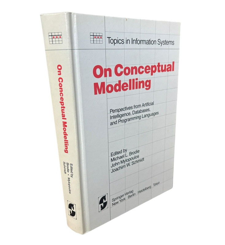 On Conceptual Modeling Hard Cover Brodie Mylopoulous Joachim Schmidt 2nd Print