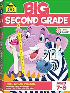 School Zone – Big Second Grade – Paperback, by School Zone Joan – Acceptable