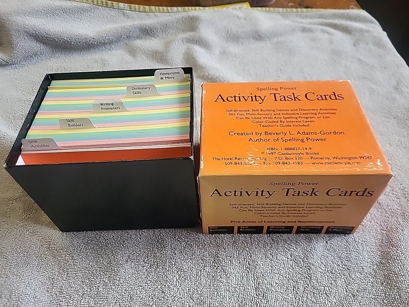 Spelling Power Activity Task Cards Beverly Adams Homeschool Skill Building