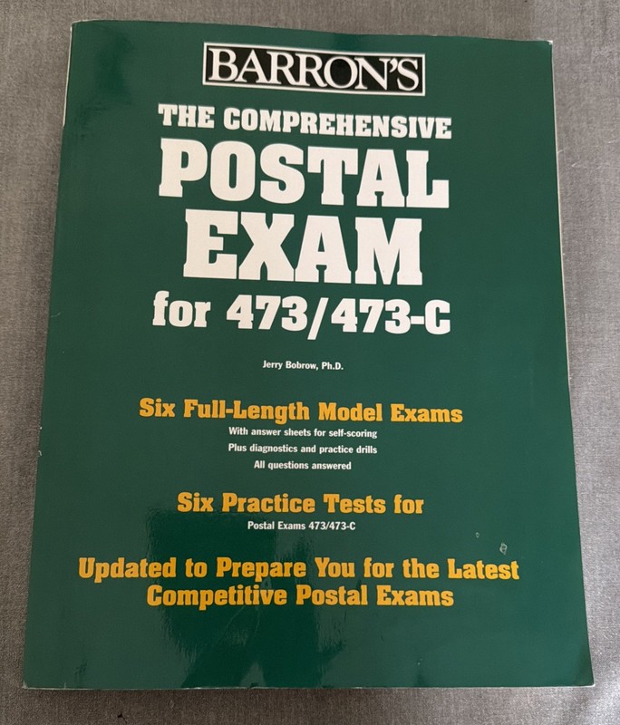 Comprehensive Postal Exam For 473/473-C by Jerry Bobrow (2006, Perfect)