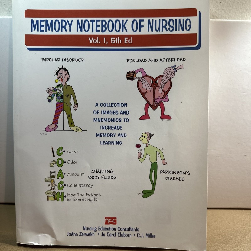 Memory Notebook of Nursing, Vol 1 : A Collection of Mnemonics to