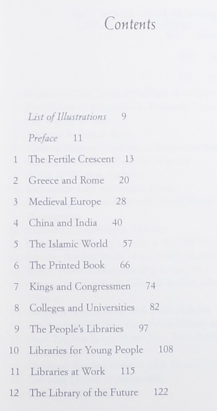 1999 Fred Lerner LIBRARIES THROUGH THE AGES history of book collections HC gallery