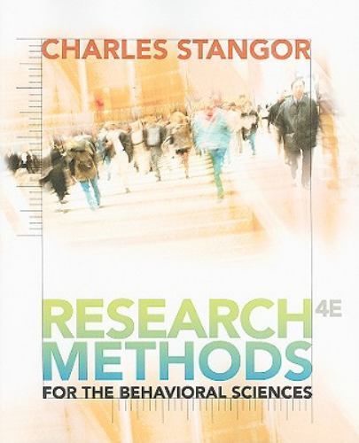 Research Methods for the Behavioral Sciences (PSY 200 (300) Quantitative Method