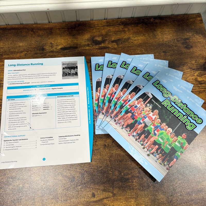 Rigby PM Leveled Reader Long Distance Running 6 Books w/ Instructional Guide