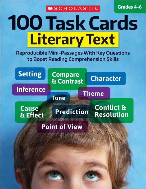 100 Task Cards: Literary Text: Reproducible Mini-Passages With Key Questions…