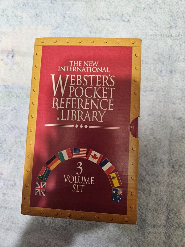 The New International Webster’s Pocket Reference Library 3 Volume Set.