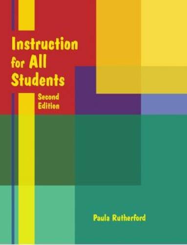 Instruction for All Students Second Edition – Perfect Paperback – ACCEPTABLE