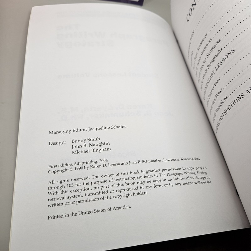 The Paragraph Writing Strategy Jean Schumaker Student Lessons & Instructor's... gallery