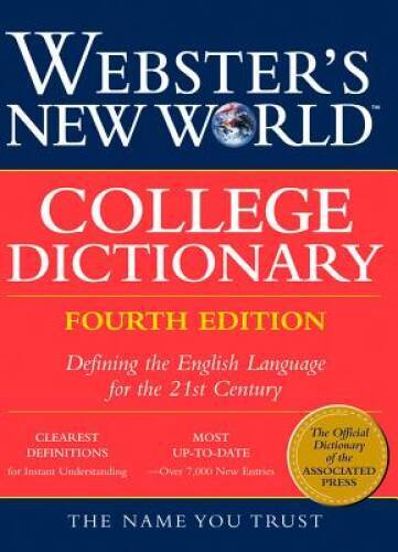 Websters New World College Dictionary – Hardcover – GOOD