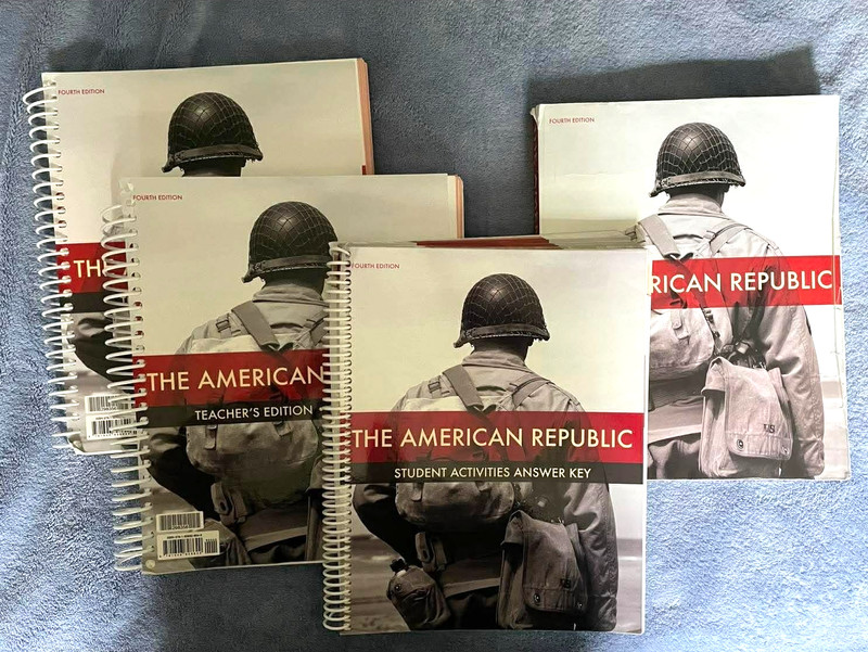 BJU The American Republic Text, Teacher Edition 1 & 2, Answer Key, 4th Edition