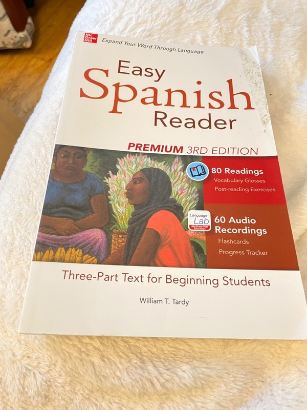 Easy Spanish Reader Premium, Third Edition: – surface damage to front cover.