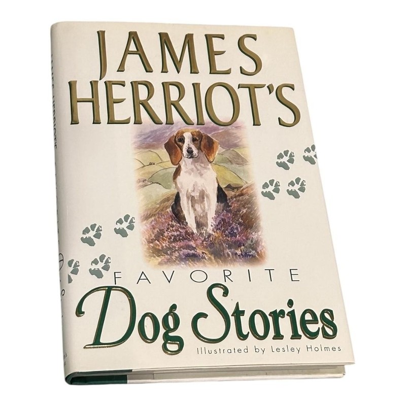 Vintage James Herriot’s Favorite Dog Stories HC 1996 White/Green DJ St Martins