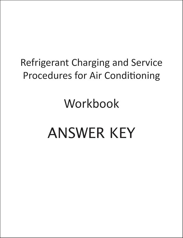 Refrigerant Charging and Service Procedures for Air Conditioning Workbook gallery
