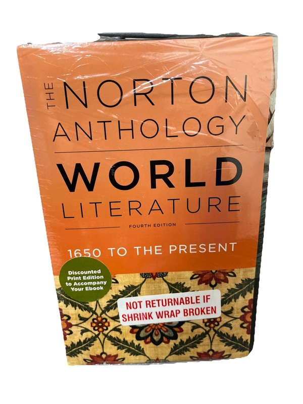 Norton Anthology of World Literature, Fourth Edition, Volume D, E & F Bundle NEW