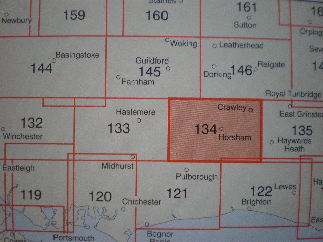 133 134 144 45 HASLEMERE BASINGSTOKE GUILDFORD EXPLORER ORDNANCE SURVEY MAPS OS gallery
