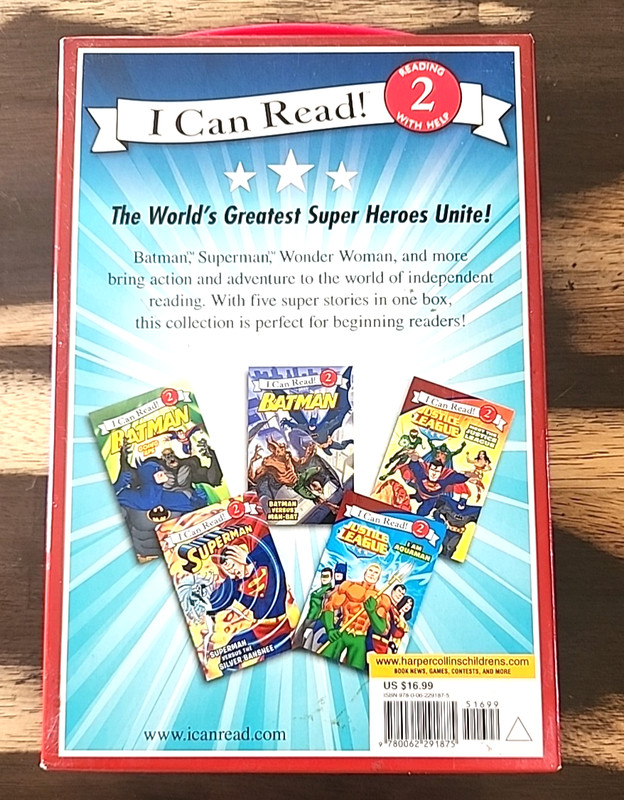 5 Book Box Set Justice League Reading Collection I Can Read! Level 2 gallery