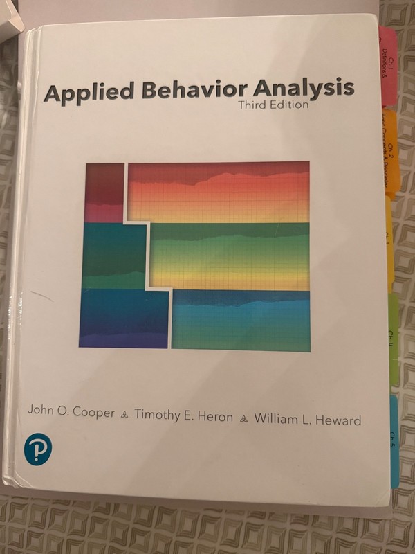 Applied Behavior Analysis by Timothy Heron, John Cooper and William Heward