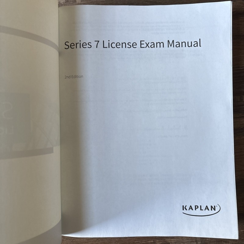 Securities License Exam Manual - Kaplan Series 7 (2nd Edition) gallery