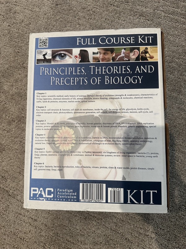 Homeschool PAC Principles, Theories, and Precepts of Biology Kit – MISSING PARTS
