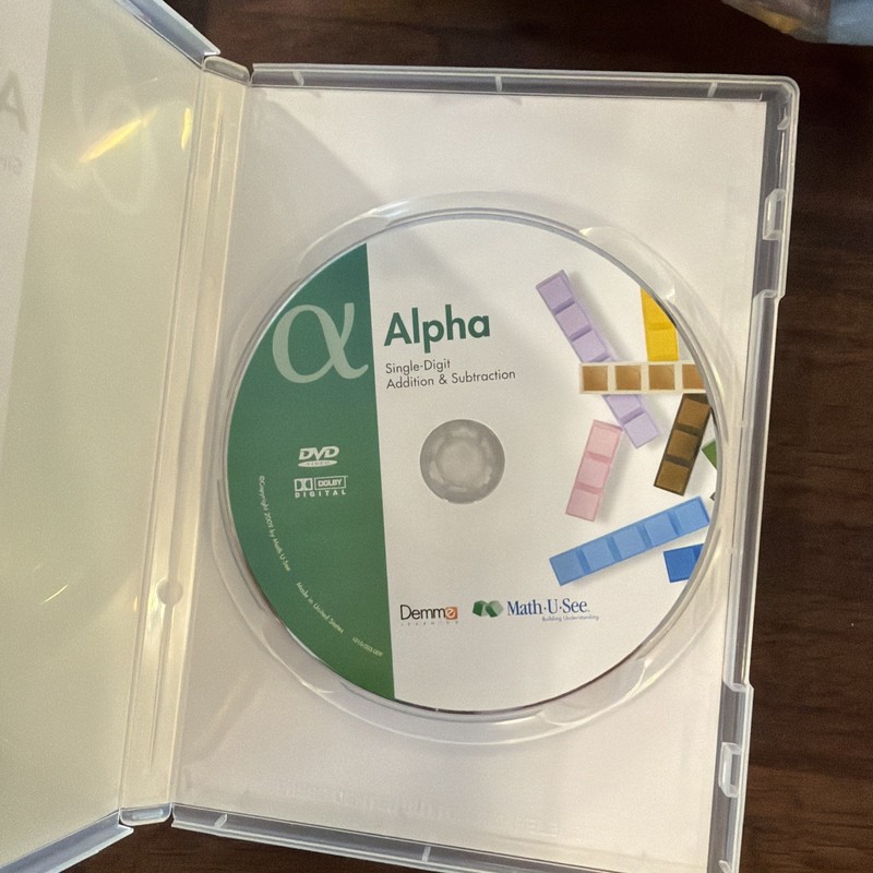 Math U See - Alpha Instruction Manual, DVD and partial Blocks Kit gallery
