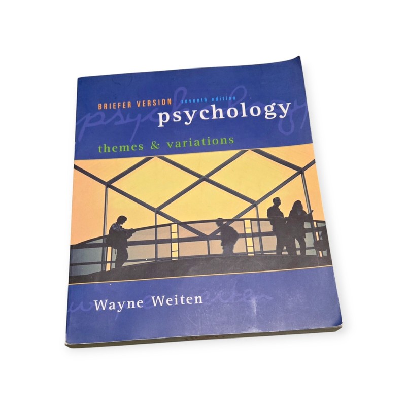 Psychology: Themes and Variations Briefer Version 7th Edition Textbook