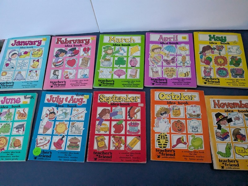 Lot of 10 Creative Idea Books for the Elementary Teacher by Karen Sevaly