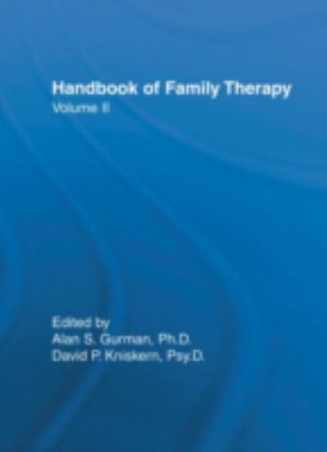 Handbook of Family Therapy, Volume 2 by Gurman, Alan S.