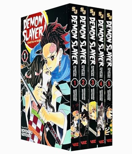 Demon Slayer: Kimetsu no Yaiba Vol-1-5 Books Collection set by Koyoharu Gotouge