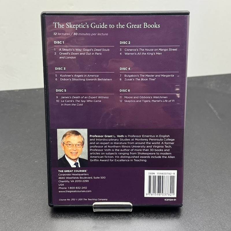 The Great Courses: The Skeptic's Guide to the Great Books DVD Grant L. Voth gallery