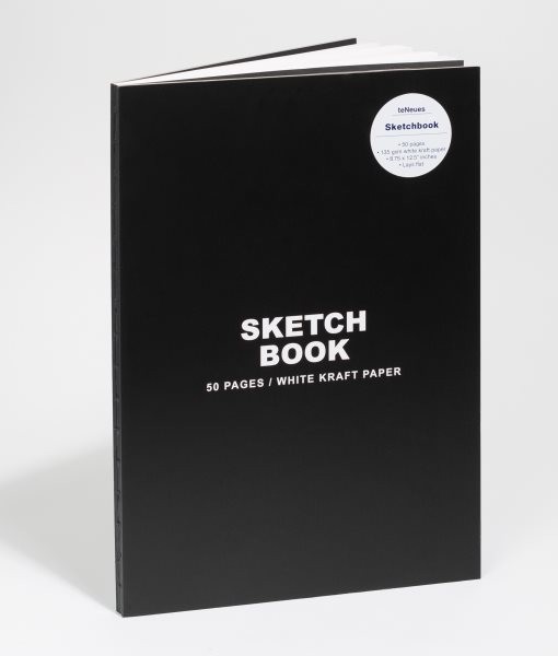 Teneues – Sketchbook Hardcover – 50 Smooth White Kraft Paper Pages With Lay F…