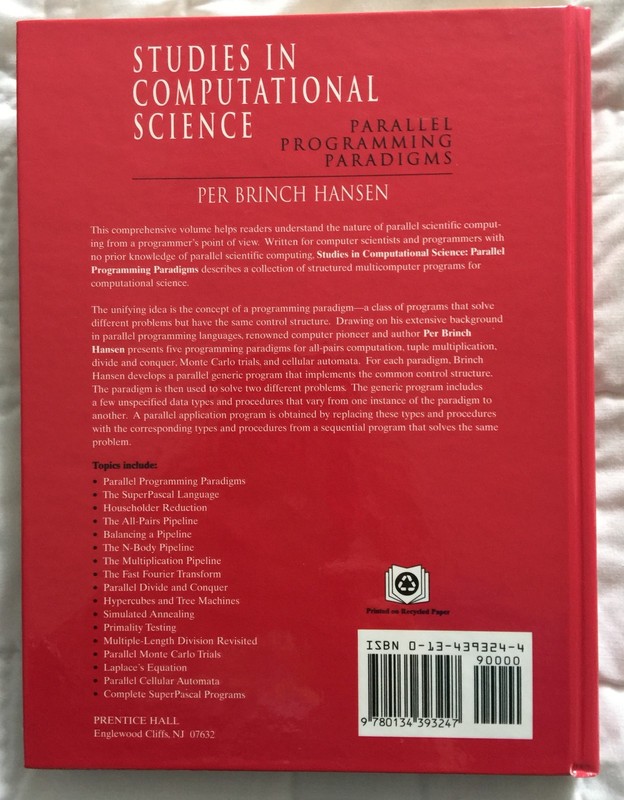 Studies in Computational Science: Parallel Programming by Per Brinch Hansen gallery