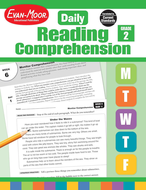 Evan-Moor Daily Reading Comprehension, Grade 2 – Homeschooling & Classroom Resou