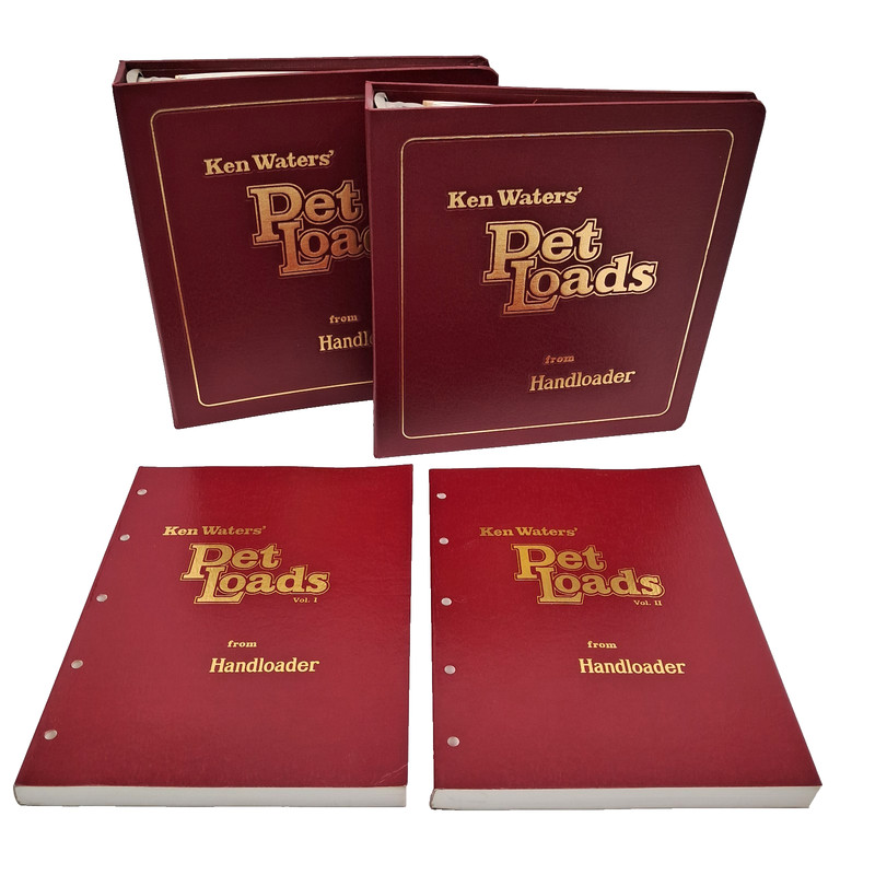 Pet Loads Vol 1 & 2 3rd Edition w/ Supplements 1-9 Ken Waters Handloading Manual